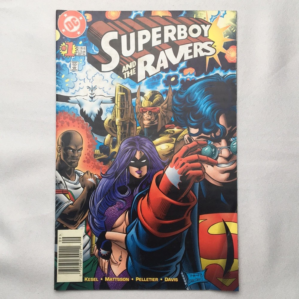 Superboy & The Ravers Comic Book No. 1, Sept ‘96, Vintage DC Comics